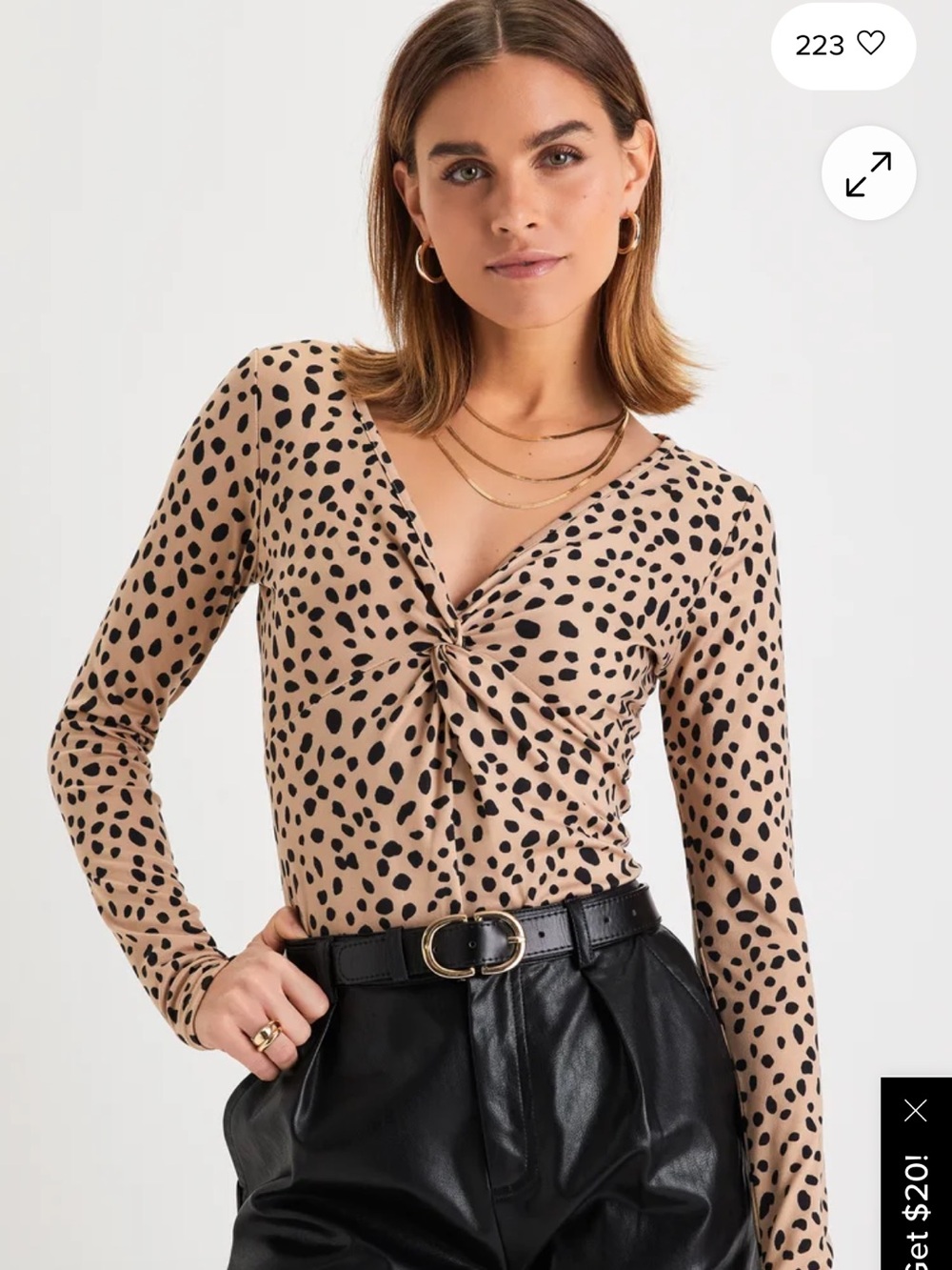 NWT Lulu’s Cheetah Bodysuit